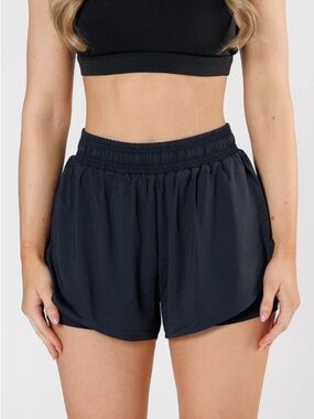 Paragon Fitwear Litespeed Fast Track High-Rise Short in Black size Medium